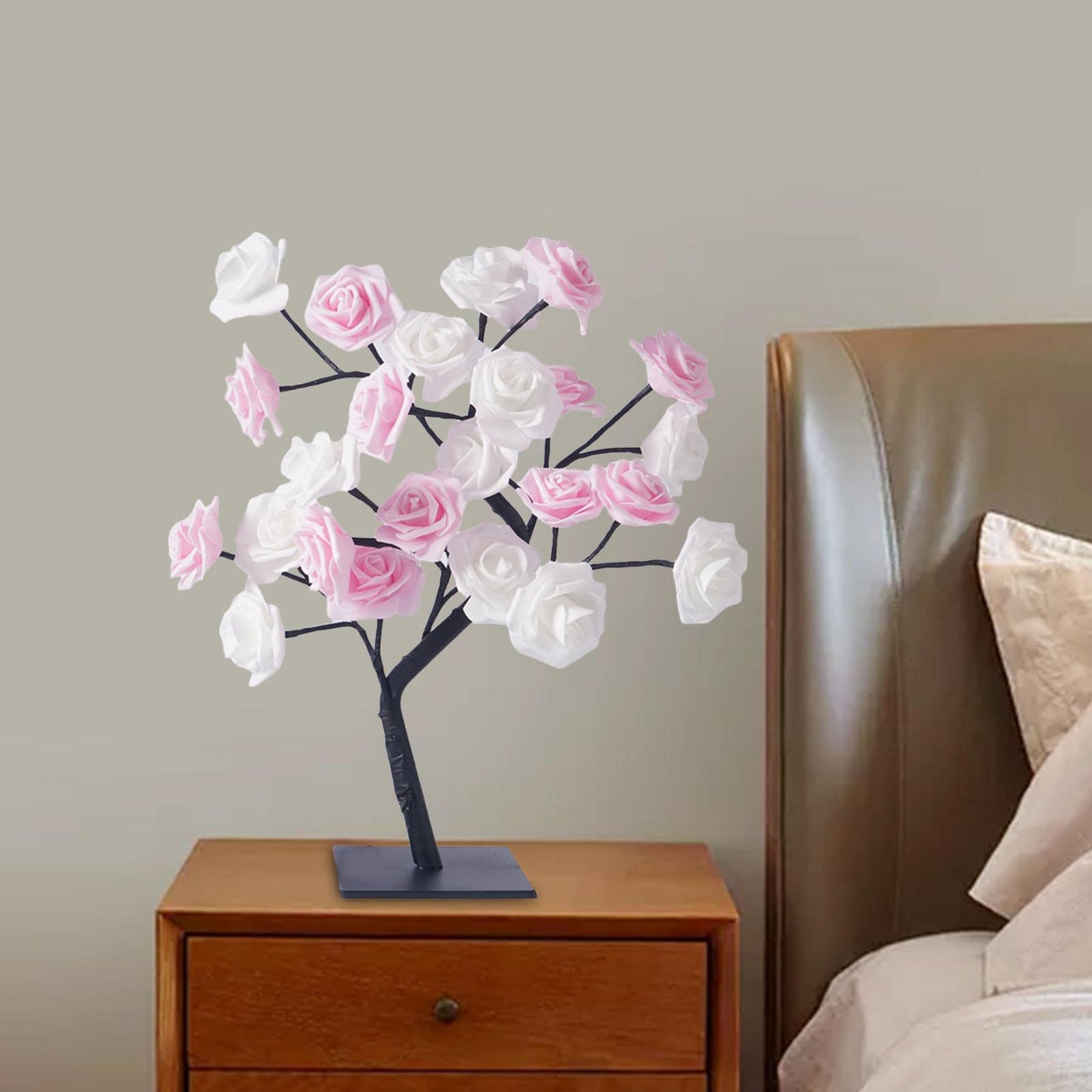 Artificial Rose Trees Lamp LED Night Light Bedside