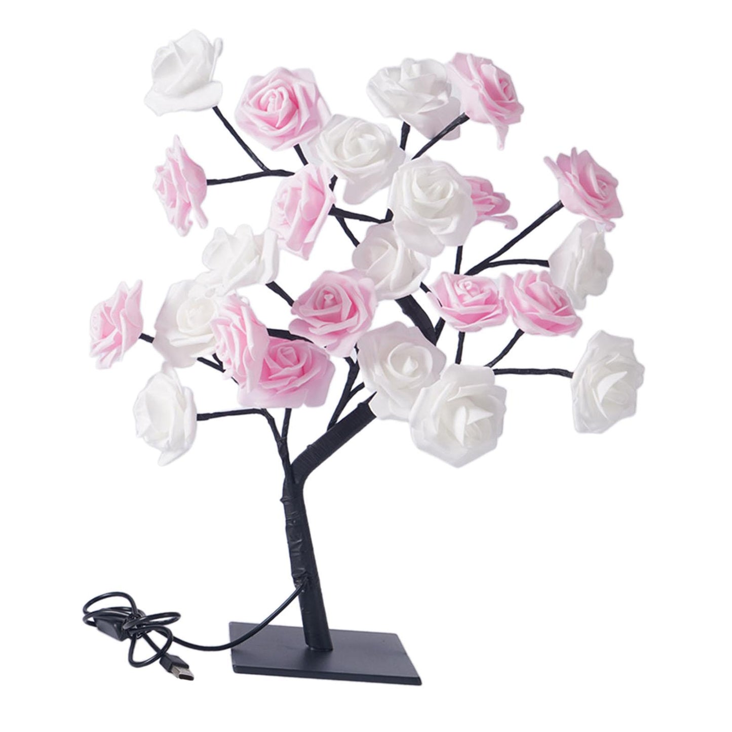 Artificial Rose Trees Lamp LED Night Light Bedside