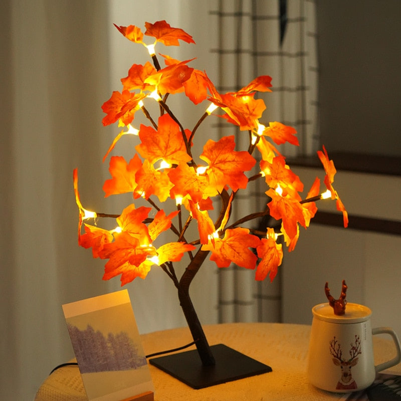 LED Rose Flower Tree Lights USB Table Lamp